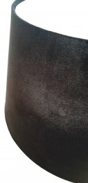 Czarny abażur welurowy na kinkiet w stylu glamour VELOUR 20 cm